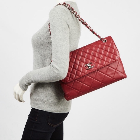 CHANEL Quilted Lambskin JUMBO CLASSIC Business BAG - Picture 9 of 16